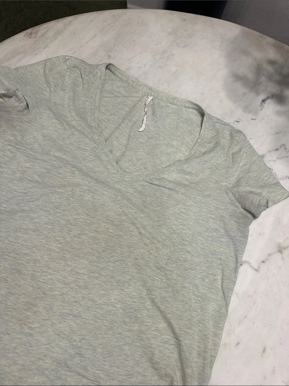 Lululemon Light Green V-Neck Women’s Tee size 10